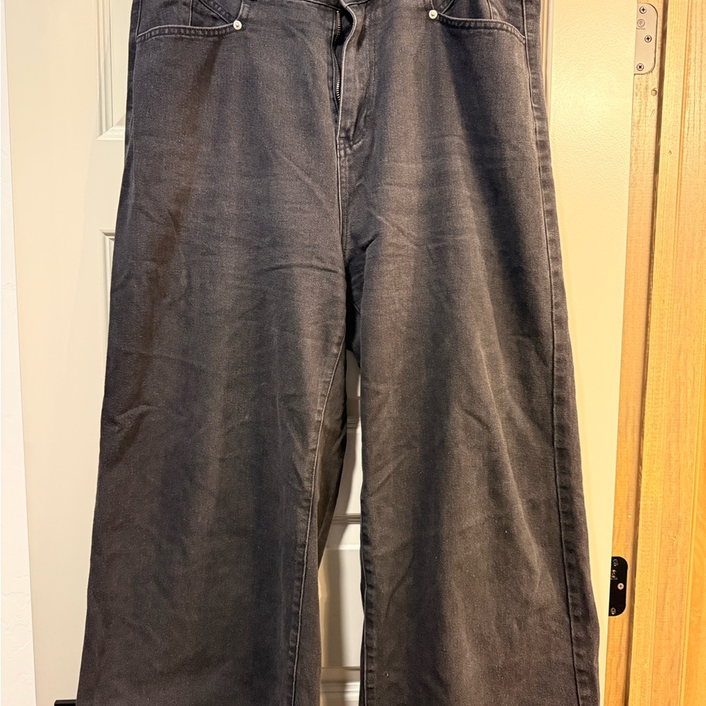 Cider Women's Dark Gray Flare Jeans